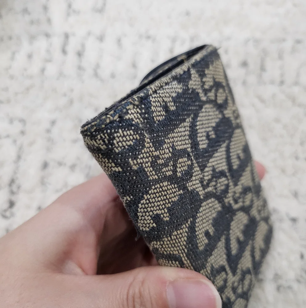 Christian Dior Oblique Saddle Accordian Style Wallet